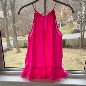 Lily Pulitzer Halter Silk Pink Sleeveless Top